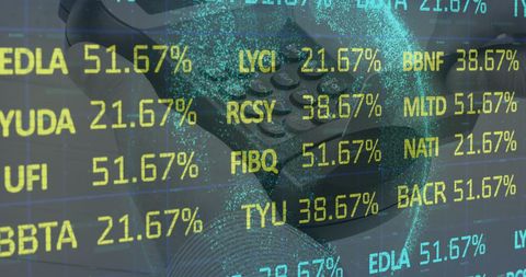 Digital Interface of Financial Data on Payment Terminal - Download Free Stock Images Pikwizard.com