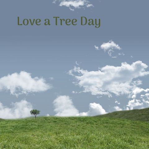 love a tree day celebration landscape - Download Free Stock Templates Pikwizard.com