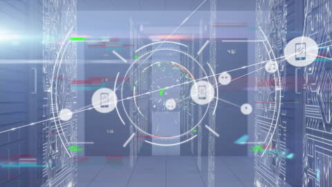 Futuristic Digital Connections in Data Center