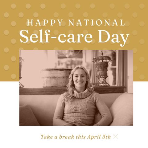 Celebrating National Self-Care Day with Cozy Relaxation - Download Free Stock Templates Pikwizard.com