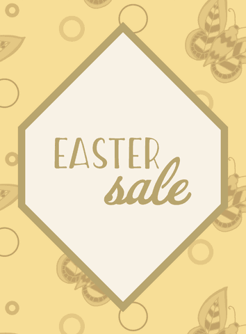 easter sale transparent background with butterflies and circles - Download Free Stock Videos Pikwizard.com