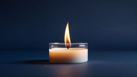 Serene Candlelight in Glass Holder