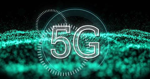 5G Technology Abstract Green Network Connection Graphics - Download Free Stock Images Pikwizard.com