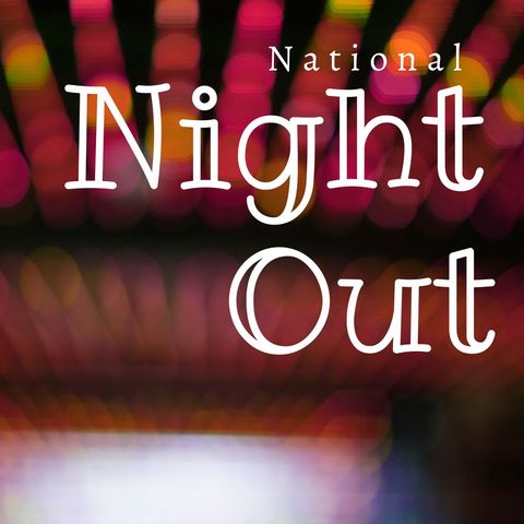 national night out text with colorful bokeh background - Download Free Stock Templates Pikwizard.com