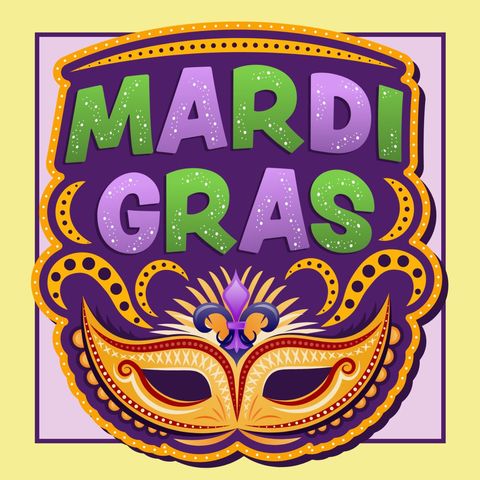 colorful mardi gras celebration with festive mask - Download Free Stock Templates Pikwizard.com