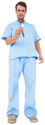 Doctor Using Stethoscope on Transparent Background - Download Free Stock Videos Pikwizard.com