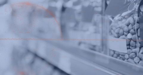 Digital Data Interface with Food Retail Showcase