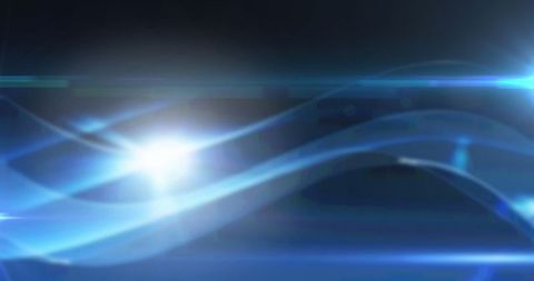 Glowing Abstract Blue Waves with Luminous Spot - Download Free Stock Images Pikwizard.com