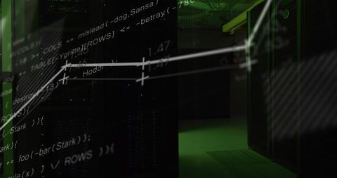 Digital Financial Data Interface in Dark Technology Environment - Download Free Stock Images Pikwizard.com
