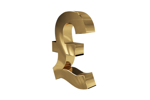 shiny golden pound symbol on transparent background - Download Free Stock Videos Pikwizard.com