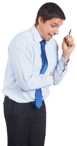 Caucasian Businessman Expressing Idea on Transparent Background - Download Free Stock Videos Pikwizard.com