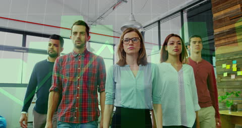 Innovative Business Team Analyzing Financial Growth