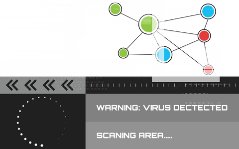 digital interface with virus detection alert on transparent background - Download Free Stock Videos Pikwizard.com