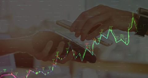 Contactless Payment Demonstration with Financial Data Overlay