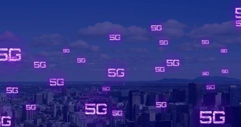 5G Network Technology Over Modern Cityscape - Download Free Stock Images Pikwizard.com