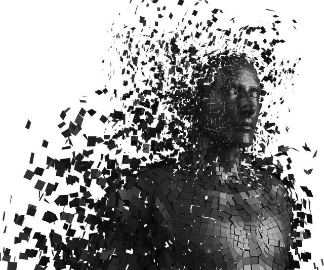 Black Pixels Forming Digital 3D Male Avatar on Transparent Background - Download Free Stock Videos Pikwizard.com