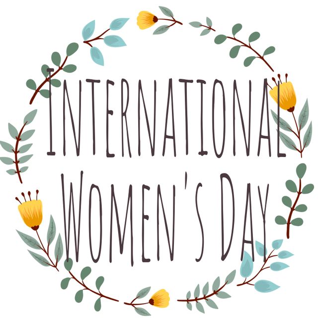 Celebrating equality and empowerment, this floral International Women's Day template radiates inspiration and unity. Ideal for social media posts or event invitations, it can also be repurposed for spring-themed greetings.