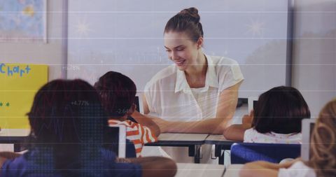 Teacher Leading a Class with Technology Integration - Download Free Stock Images Pikwizard.com