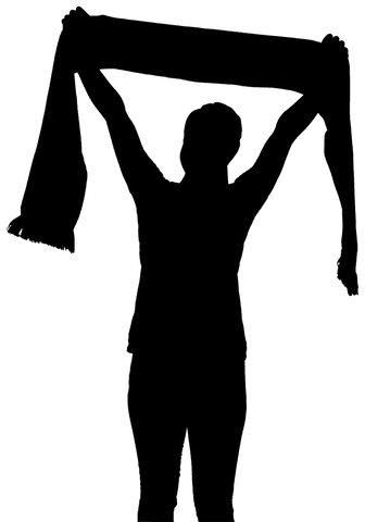 transparent silhouette of woman with scarf overhead, vector design - Download Free Stock Videos Pikwizard.com