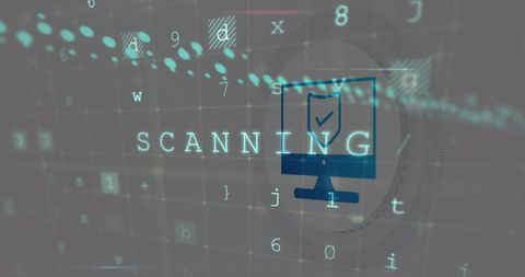 Digital Security System Scanning Data Matrix - Download Free Stock Images Pikwizard.com