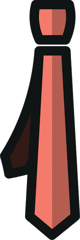 Red Tie on Transparent Background for Business and Fashion Promotion