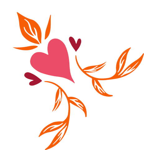 Romantic Heart with Orange Vines on Transparent Background - Download Free Stock Videos Pikwizard.com