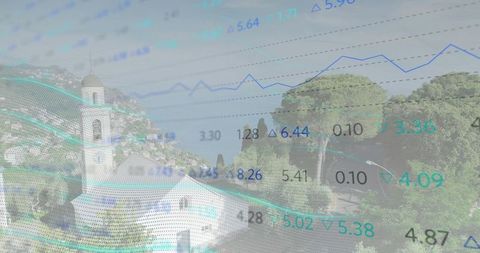 Integrating global financial data with scenic landscapes