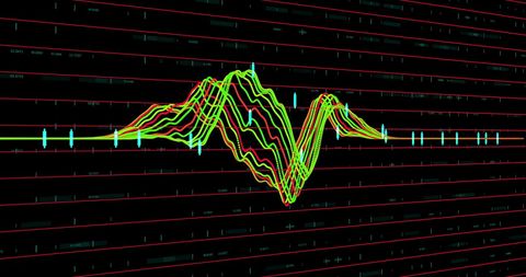 Dynamic Stock Market Graph Display on Digital Grid - Download Free Stock Images Pikwizard.com