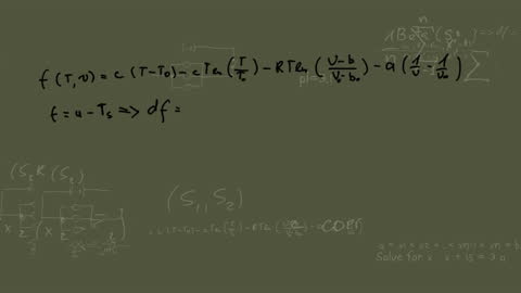 Animated Math Formulas Writing on Blackboard