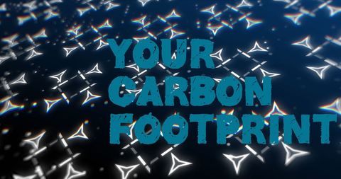 Your carbon footprint eco awareness digital concept