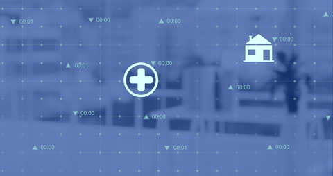 Digital Data Visualization in Healthcare Technology Concept