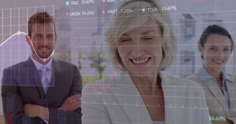 Business Executives Analyzing Stock Data in Modern Office Environment - Download Free Stock Images Pikwizard.com