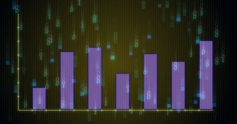 Binary Coding and Digital Data Visualization Concept - Download Free Stock Images Pikwizard.com