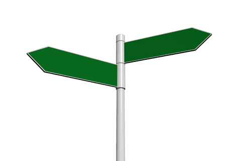 transparent road signs illustration with dual arrow design - Download Free Stock Videos Pikwizard.com