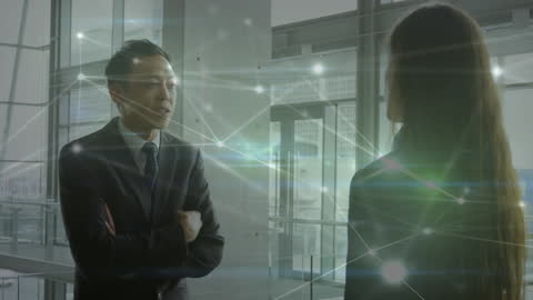 Animated Holographic Network Connections in Office Conversation