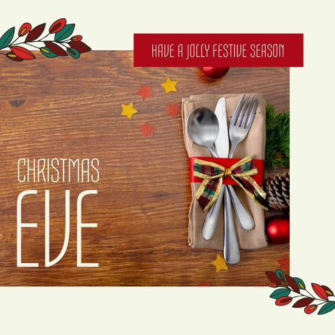 festive christmas eve celebration with decorative elements - Download Free Stock Templates Pikwizard.com