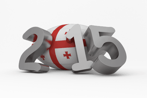 2015 Rugby Ball Illustration on Transparent Background