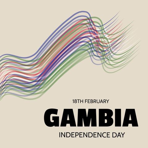 Colorful Gambia Independence Day Celebration Artwork - Download Free Stock Templates Pikwizard.com