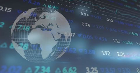 Global Stock Market Trends on Digital Interface