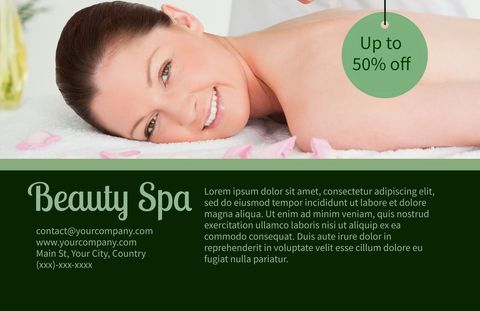 Smiling Woman Receiving Relaxing Spa Treatment - Download Free Stock Templates Pikwizard.com