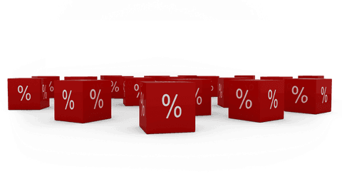 Floating Red Percentage Symbol on Transparent Background - Download Free Stock Videos Pikwizard.com