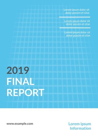 Professional Blue Final Report Template - Download Free Stock Templates Pikwizard.com