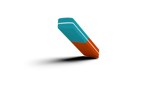 Digital Blue and Red Eraser on Transparent Background - Download Free Stock Videos Pikwizard.com