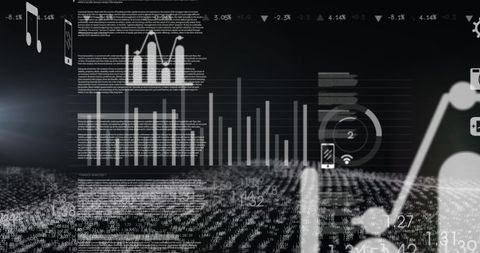 Digital Data Processing and Analytics Visualization - Download Free Stock Images Pikwizard.com