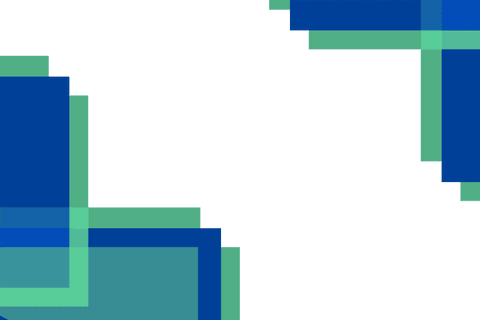 Abstract geometric overlays on transparent background