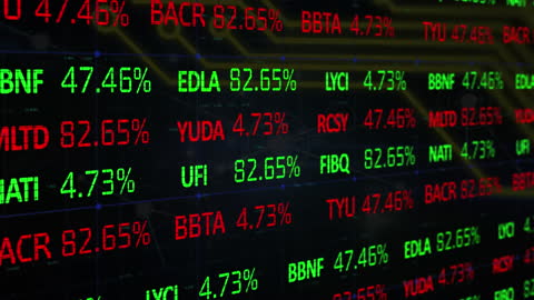 Digital Interface with Stock Market Ticker