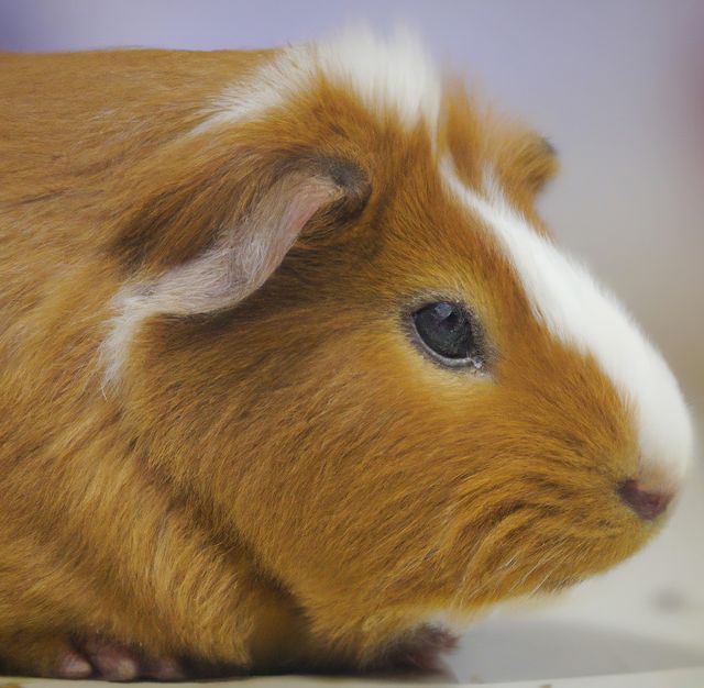 Close-up of Brown Guinea Pig with White Stripe - Download Free Stock Images Pikwizard.com