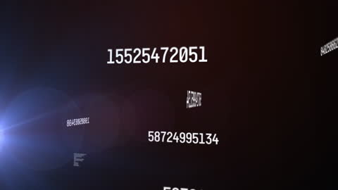 Dynamic Digital Data and Numbers Animation