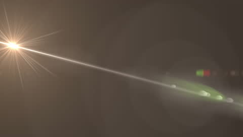 Dynamic Glowing Light Beam in Dark Universe