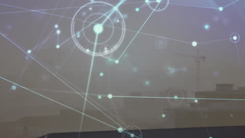 Digital Network Connections Overlay on Lifecycle